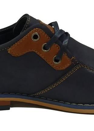Туфли туфлі для школы сменки классические синие для мальчика хлопчика 6602-1 paliament р.332 фото
