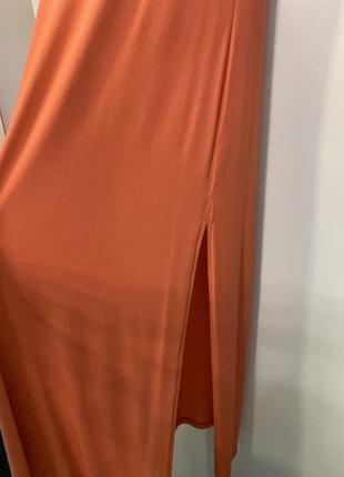 Женский оранжевый сарафан3 фото