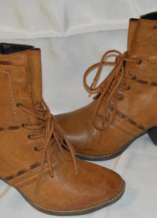 Ботинки черевики rieker зима овеча шерсть розмір 41,ботинки кожа1 фото