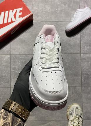 Кросівки nike air force 1 low white violet8 фото