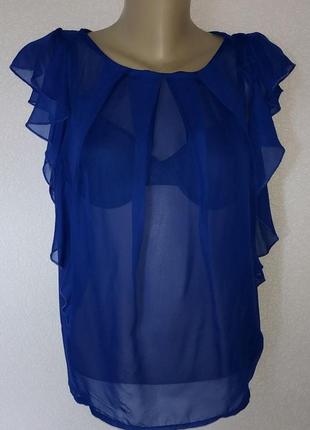 Блузка цвет синий электрик. размер s, xs. mng suit.3 фото
