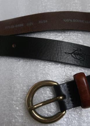 Ремень пояс узкий кожа levis larkspur belt1 фото