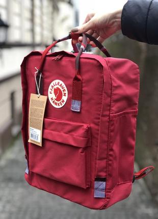 Рюкзак fjallraven kanken deep red-random blocked 16л / smb2 фото