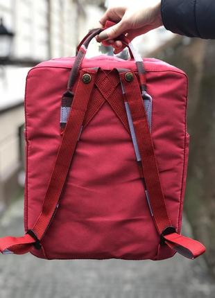 Рюкзак fjallraven kanken deep red-random blocked 16л / smb4 фото