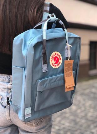 Рюкзак fjallraven kanken blue ridge-random blocked 16л / smb