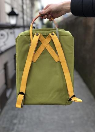 Рюкзак fjallraven kanken lime-green random 16л / smb3 фото