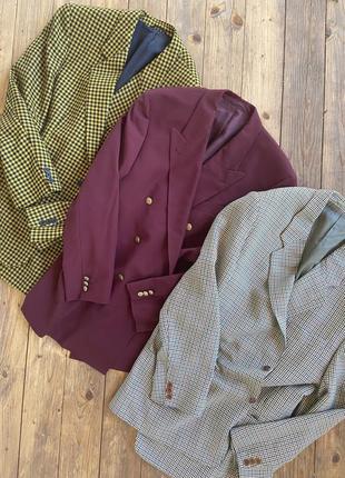Фирменный стильный качественный натуральный пиджак из шерсти1 фото