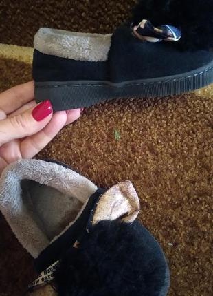 Тапочки с помпоном зимние 6