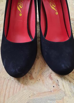 Туфли женские, замшевые туфли, размер 377 фото