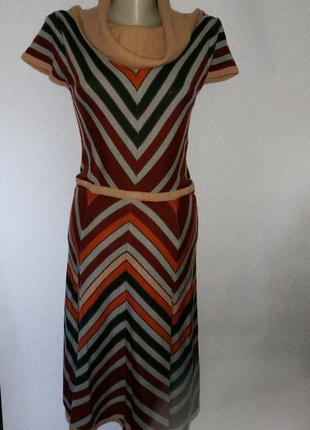 Трикотажне міді сукня з коміром хомут jessica simpson. розмір s1 фото