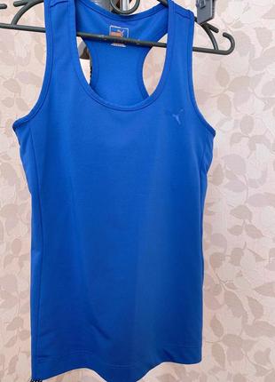 Puma майка синяя для фитнеса спорта