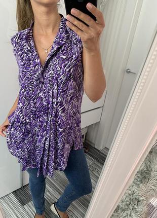 Calvin klein нова фіолетова чорна блуза розмір m