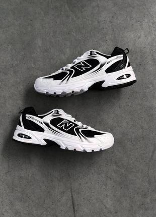 Унисекс кроссовки new balance 530 white black