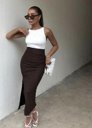Юбка-карандаш из льна 2625 402