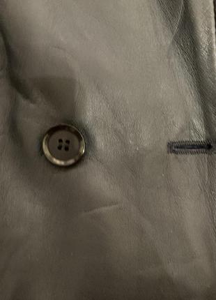 Кожаный тренч