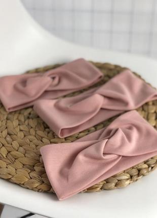 Повязка осіння вузлик трикотаж