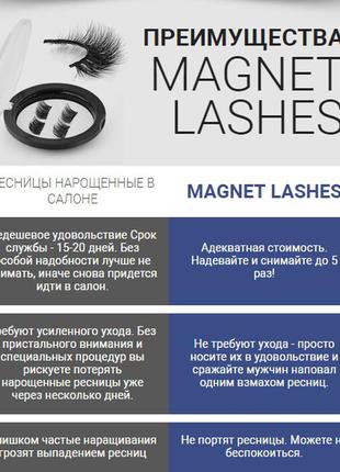 Магнитные ресницы, ресницы на магнитах, magnetic lashes на 2 магнита