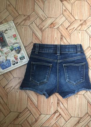 Шикарные джинсовые шорты на девочку 3-4 года tu2 фото