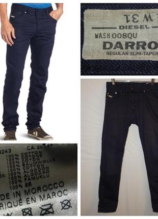 Джинси diesel darron regular slim tapered fit 008qu midnight/blue jeans