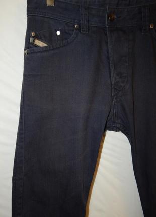 Джинсы diesel darron regular slim tapered fit 008qu midnight/blue jeans9 фото
