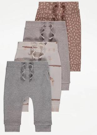 Штаны george за 1 шт новый набор из 4 качественных штанов хлопок george (англия) на мальчика