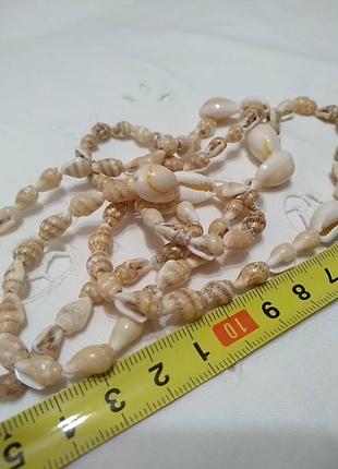 Колье ожерелье из ракушек каури. 4