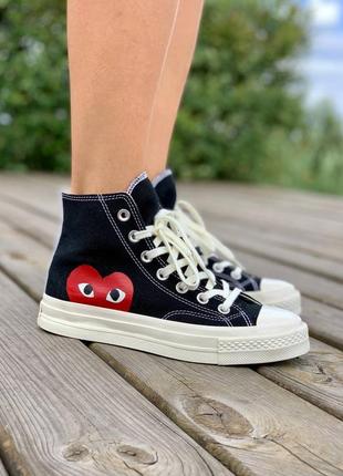 Comme des garçons play x converse кеды кеди жіночі2 фото