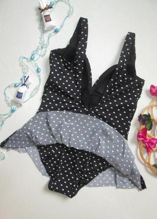 Суперовый сдельный слитный купальник платье батал в мелкие сердечки reger 🍒🍹🍒5 фото