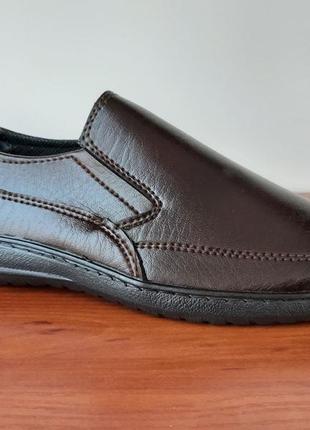 Туфли мужские коричневые - туфлі чоловічі коричневі4 фото