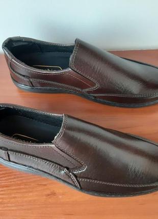 Туфли мужские коричневые - туфлі чоловічі коричневі3 фото
