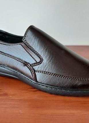Туфли мужские коричневые - туфлі чоловічі коричневі1 фото