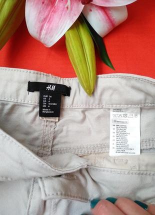 Шорти шортики с отворотом а силуета от h&m размер 36/s3 фото