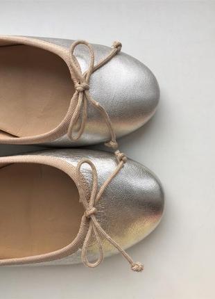 Нові шкіряні туфлі georgia rose 39 р. балетки золотисті туфлі шкіряні4 фото