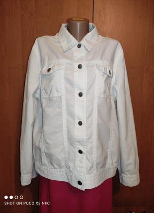 Обалденный льняной пиджак, лен и хлопок пог-59 см1 фото