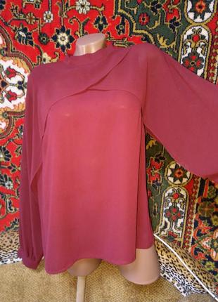 Шикарная необычная нарядная фирменная блузочка блузка красивого цвета warehouse