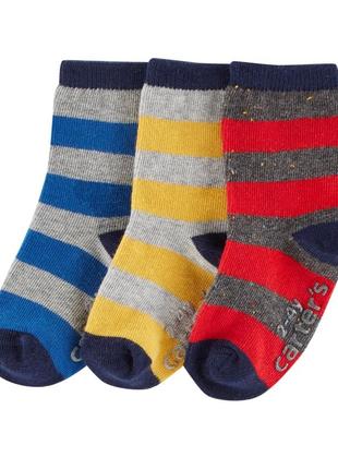 Носки carters 3 пары 0-3 месяцев d27g054