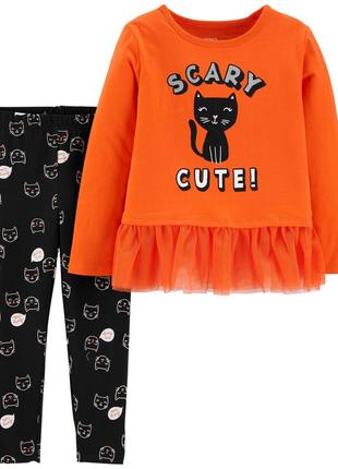 Кофточка штаны carters для девочки. комплект двойка 18374610