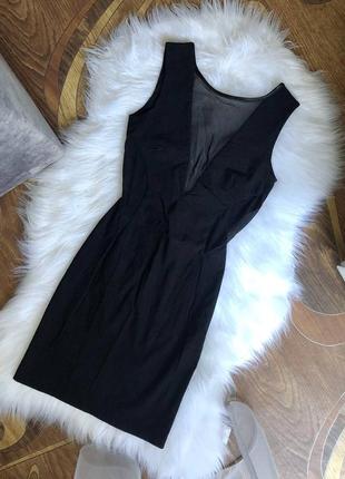 Платье в обтяжку с сеточкой