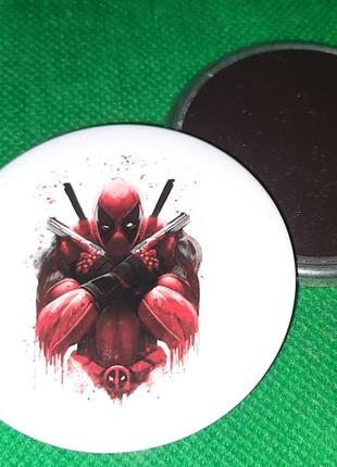 Круглый магнит deadpool дэдпул