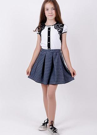 Спідниця трикотажна в смужку