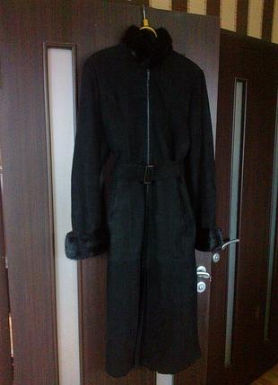 Дубленка с мехом норки