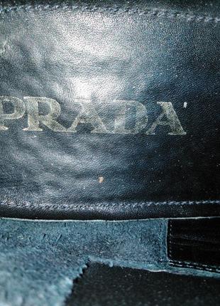 Полу ботинки, челси, ботинки от prada. оригинал. кожа.8 фото