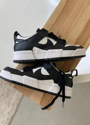 Стильные кожаные кроссовки унисекс nike fitsole dunk демисезонные найк