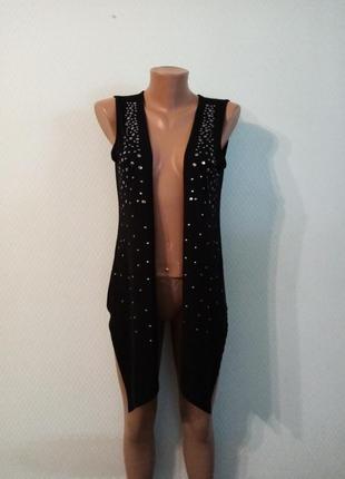 Жилетка накидка трикотажная от gina