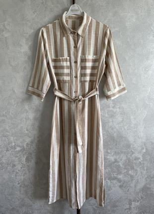 Італія ,сукня-сорочка з льону сумішевого