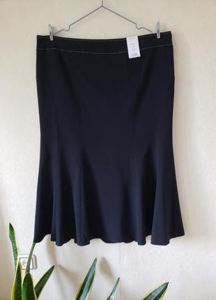 Новая черная макси юбка evans размер 22 uk наш 561 фото