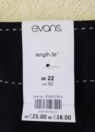 Новая с биркой черная юбка годе  evans размер 22 uk наш 565 фото