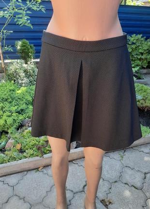 Стильная юбка трапеция со складкой от mango1 фото