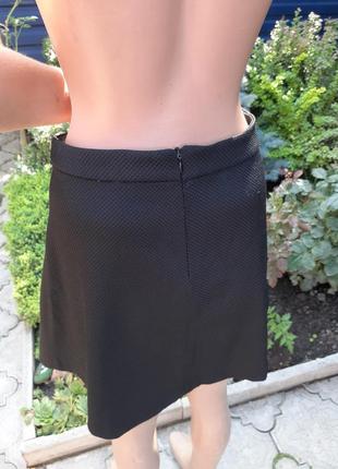 Стильная юбка трапеция со складкой от mango2 фото