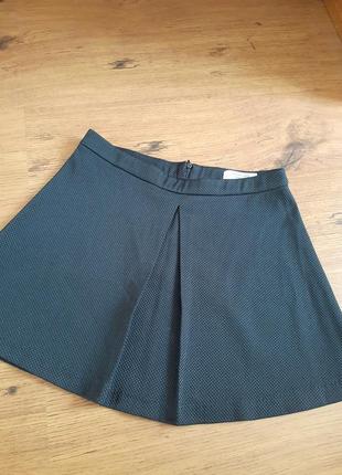 Стильная юбка трапеция со складкой от mango5 фото
